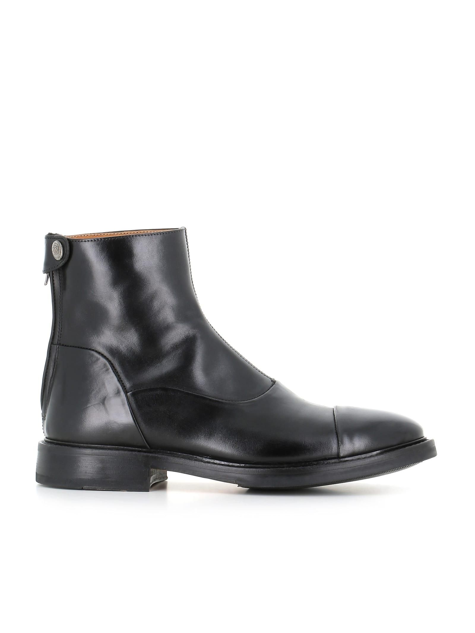 Alberto Leather Boots - NWT Alberto Fasciani Elias Burnished Brown Lace Up Boot – Halo Shoes main image 3