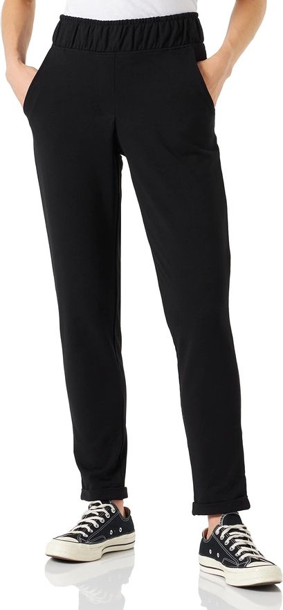 Nur Die Sweat-Hose Relax & Go sportliche Bequeme Freizeithose Stretch  elastischer Bund verkrzte Lnge Damen, schwarz, XL ab 30,08  - auf  Stylight