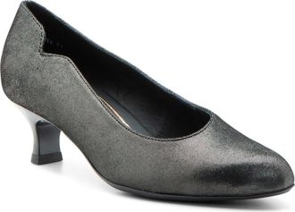 Ara Kat Kitten Heel Pump in Black Shimmer at Nordstrom, Size 6