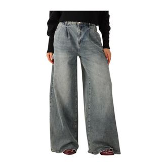 Janice Dames, Jeans, Blauw, Maat: W30 Wol
