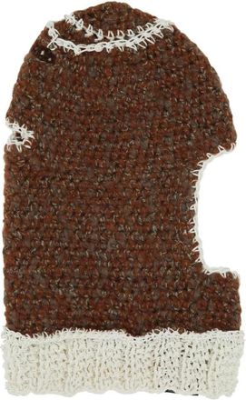 Vitelli Multicolor geregenereerde garens bivakmuts - Heren - Hoeden - Bruin - ONE Size - Accessoires