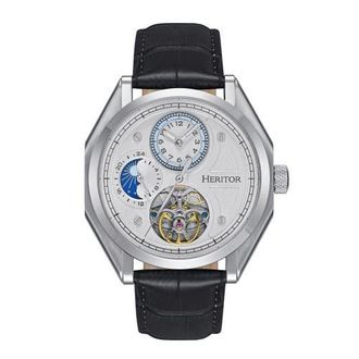 Heritor Antoni 24 Hour Mens Watch in White at Nordstrom