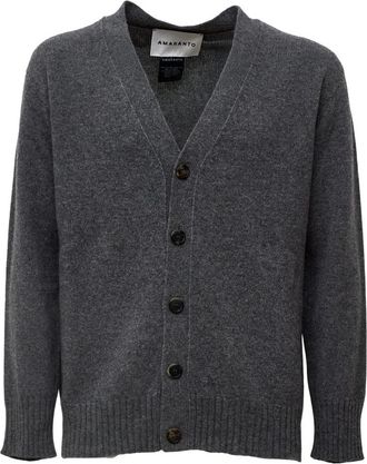 Amaranto Cardigans - Heren - Vesten - Grijs - M - Truien & Vesten