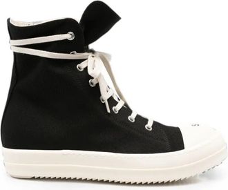 Rick Owens Trainers Black Denim Sneakers