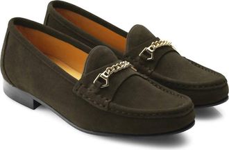 FAIRFAX & FAVOR Womens Apsley Loafer In Moss Green