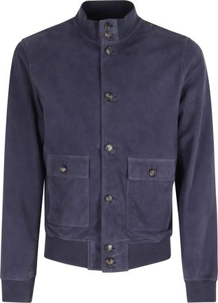 STEWART New Orleans Jacket - Heren - Leren en Su&egrave;de Jassen - Blauw - XL - Leer - Jassen