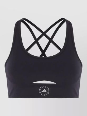 adidas by Stella McCartney studio sports bra cross back straps cutout