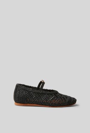 Claudie Pierlot Ballerines tress&eacute;es cuir