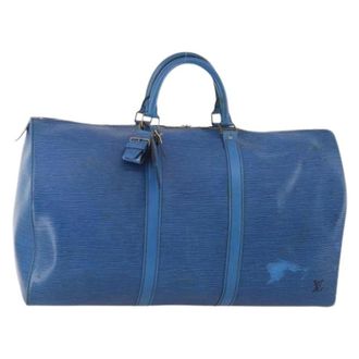 Louis Vuitton Pre-owned Weekend Bags, female, Blue, Size: ONE SIZE Pre-owned Boston Bag
