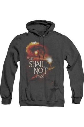 Gildan Lord Of The Rings You Shall Not Pass Adult Heather Hoodie / Hooded Sweatshirt