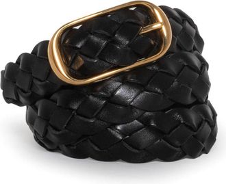 Nili Lotan Riem met logo - Zwart