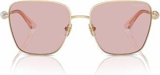 Jimmy Choo London Pink Square Ladies Sunglasses JC4005HB 3006/5 56