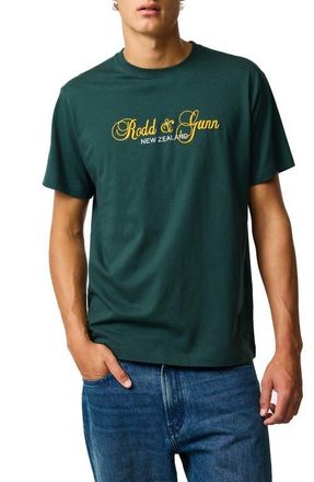 Rodd & Gunn Wendon Valley Embroidered Logo T-Shirt in Forest at Nordstrom, Size Xxx-Large