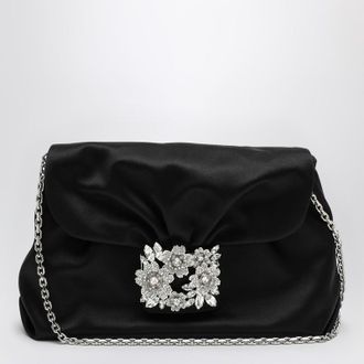 Roger Vivier Small Drapé Bag In Satin