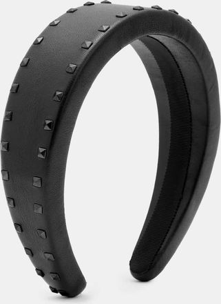 AllSaints Goat Leather Maxie Leather Studded Headband, Size: One Size