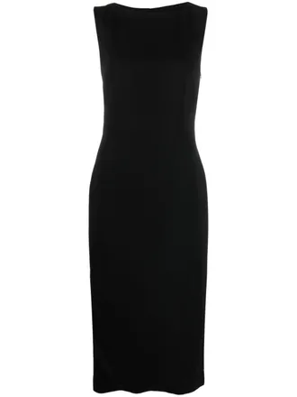 St.Agni Jurk met boothals - Zwart