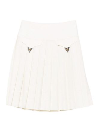 Versace Wool Midi Skirt