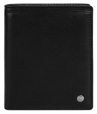 Bugatti Geldb&ouml;rse BUGATTI BLACK MAGIC, Herren, schwarz, Leder, leicht gl&auml;nzend, unifarben, Kleinlederwaren Geldb&ouml;rse, echt Leder