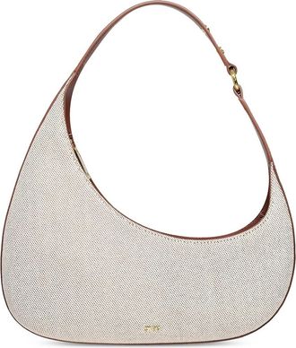JW PEI Harlee Woven Canvas Shoulder Bag in Brown Canvas at Nordstrom