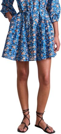 Apiece Apart Trinidad Mini Dress In Florette Blue