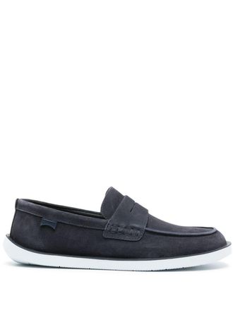 Camper Wagon suede penny loafers - men - Calf Suede/Polyethylene vinyl acetate (PEVA)/Calf Leather - 44 - Blue