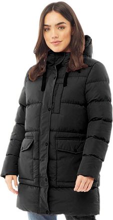 SS7 Womens Plus Size Parka Coat Black