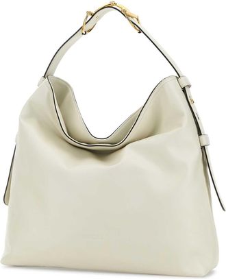 Gucci Womens Beatrix Shoulder Bag White Leather