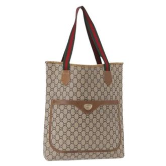 Gucci Pre-owned Plastic Tote Bag - Dames - Vintage Shopper - Beige - ONE Size - Vintage