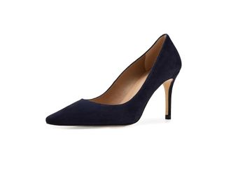 L.k. Bennett Floret New Pointed Courts High Heels Navy : EU 42 (US Womens 12) M, Leather