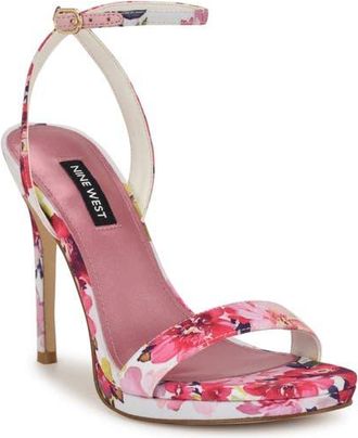 Nine West Loola Ankle Strap Sandal in Medium Pink at Nordstrom, Size 8.5