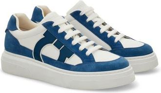 Ferragamo Cassina Gancio Low Top Sneaker in Bianco Ottico Filicudi at Nordstrom, Size 10.5