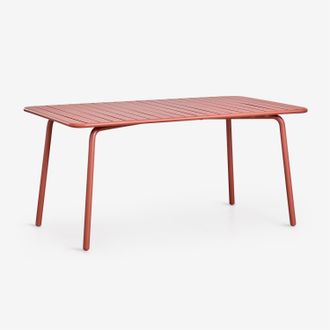 Sklum Mesa De Comedor Rectangular 160x90 Cm En Acero Florida Sklum