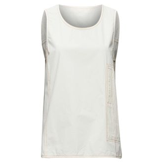 Marni cotton overstitch boxy scoop neck utility vest