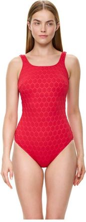 Gottex Chained Reaction Textured Post Mastectomy High Neck One Piece at Nordstrom, Size 18