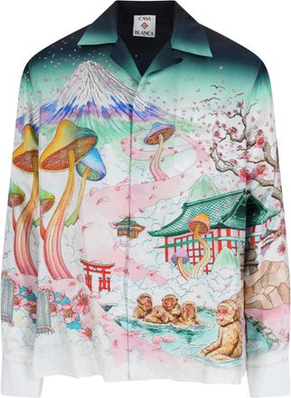 Casablanca flowers Silk Shirt