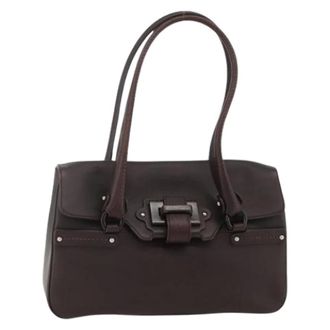 Ferragamo Pre-owned Shoulder Bags, female, Brown, Size: ONE SIZE Pre-owned Hand Bag