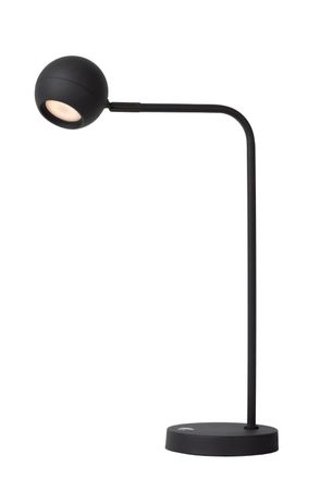 Lucide L&aacute;mpara de escritorio de metal con 1 led integrado, negro