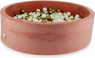 OEM Piscina Seca 130x40cm Velvet Soft Canyon Clay Con 700 Bolas: Oro Claro, Opalescente, Oro Viejo