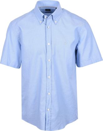 HUGO BOSS Mens H LIAM SHIRT LIGHT PASTEL BLUE Cotton - Size X-Large