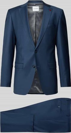 Roy Robson Slim Fit Anzug aus Schurwoll-Elasthan-Mix in Royal, Größe 46