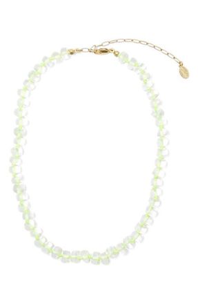 Clare Vivier Stone Slice Necklace in Moon at Nordstrom