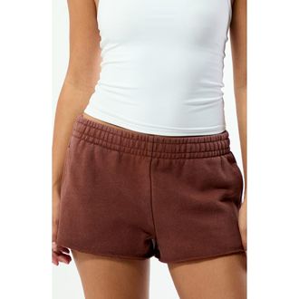PacSun Hibiscus Core Micro Shorts in Brown at Nordstrom, Size Xx-Small
