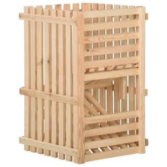 vidaXL Caja Para Patatas Madera Maciza De Pino 50x50x80 Cm Vidaxl
