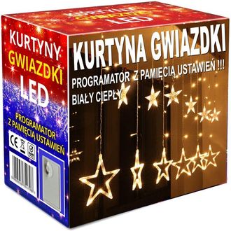 OEM Guirnalda Cortina Led Luces De &Aacute;rbol De Navidad Estrellas Colgantes Car&aacute;mbanos Ventana Estrella