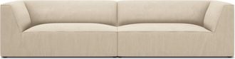 BLOOMINGLOFT 4-Sitzer Design-Sofa Sao 302 x 93 cm, mit Cordbezug