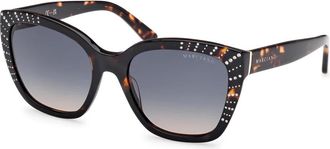 Guess Stijlvolle zonnebril Gm 00021 in blauw - Dames - Zonnebrillen - Zwart - 56 MM - Accessoires