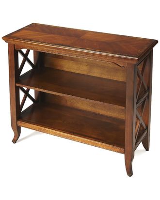 Butler Specialty Company Butler Specialty Newport Olive Ash Burl Low Bookcase