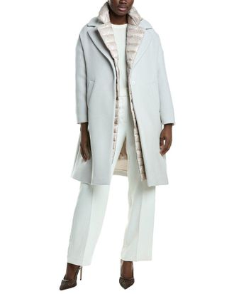 Herno Twofer Wool-Blend Down Coat