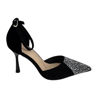 Twentyfourhaitch Schoenen, Dames, Zwart, 39 EU, Leer, With Heel Pump