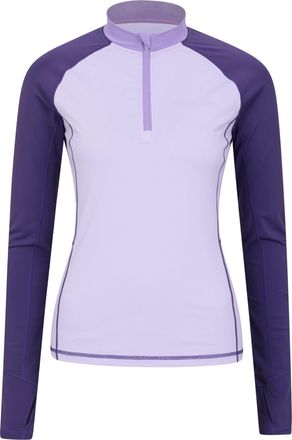 Mountain Warehouse Dames/Dames Helston Rash Guard met lange mouwen (Paars)